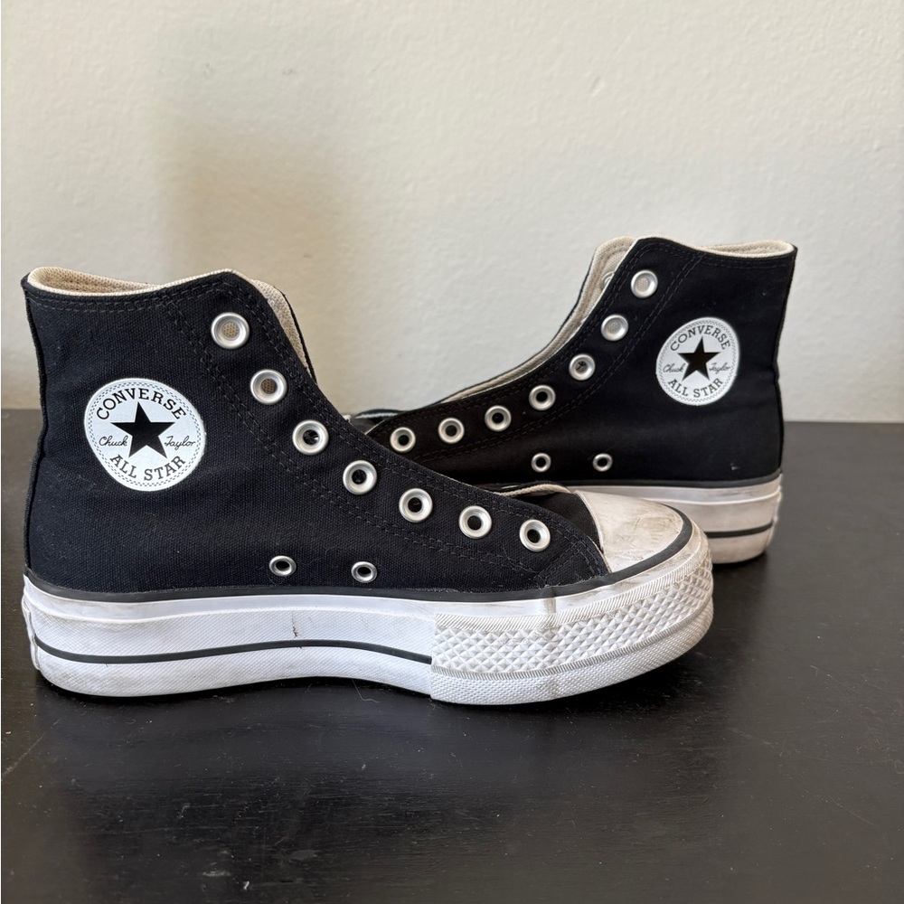 Converse Black and White High-Top Sneakers